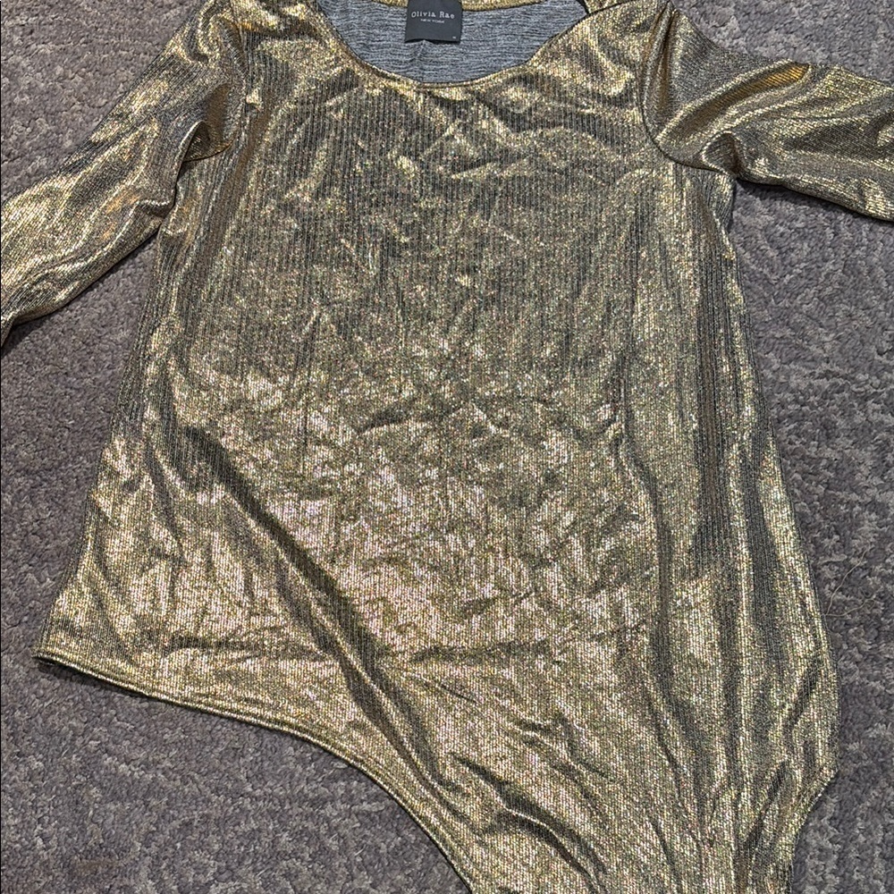 Gold Metallic Top